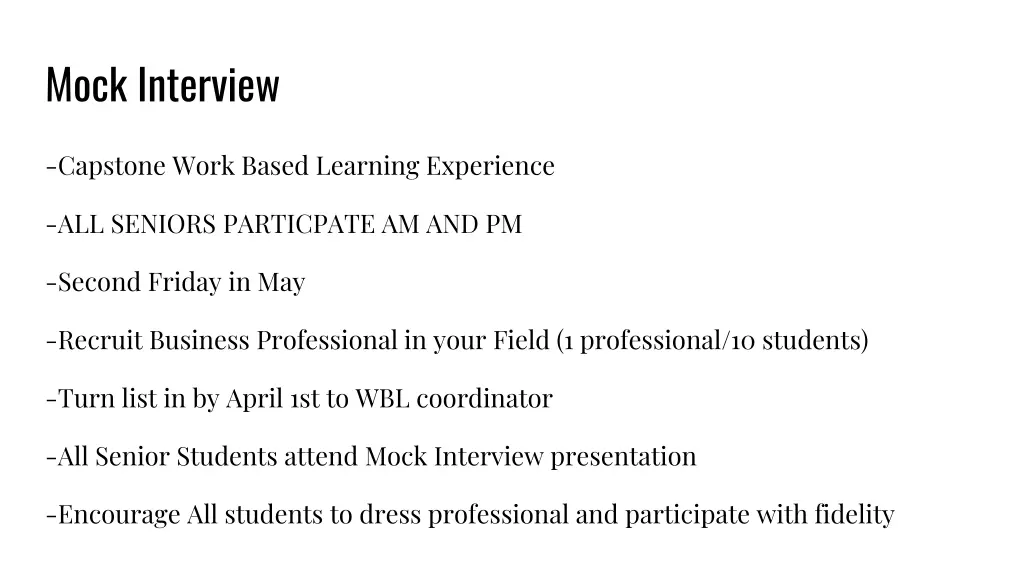 mock interview 1