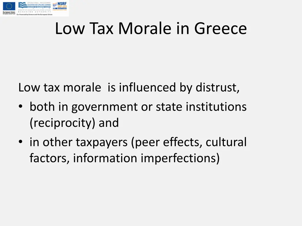 low tax morale in greece