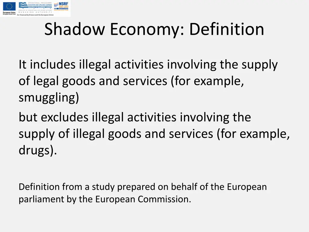 shadow economy definition