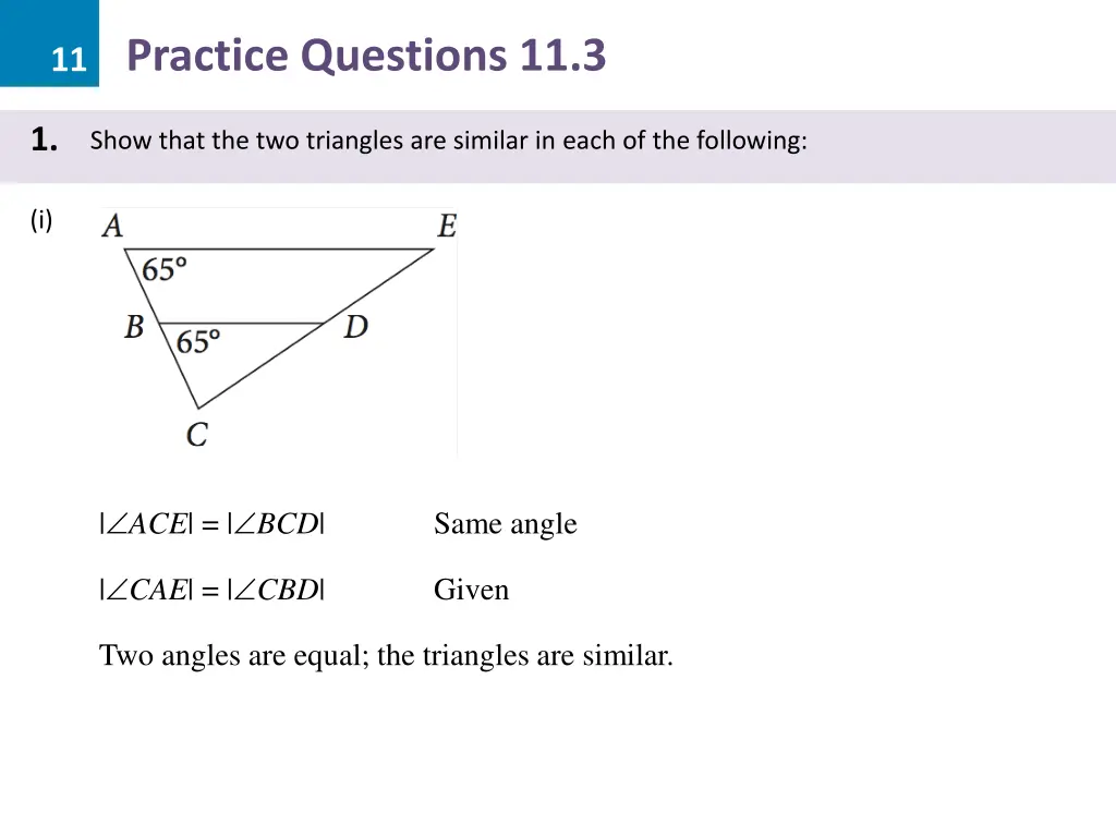 11 practice questions 11 3