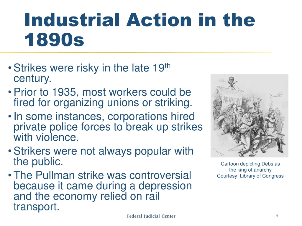 industrial action in the 1890s