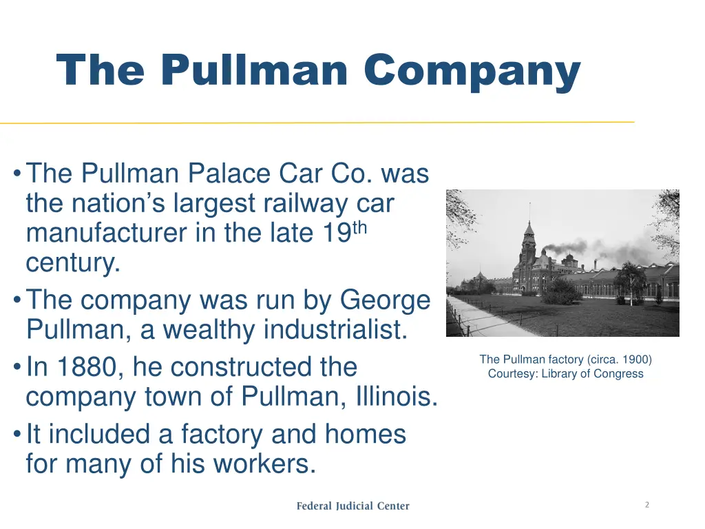 the pullman company