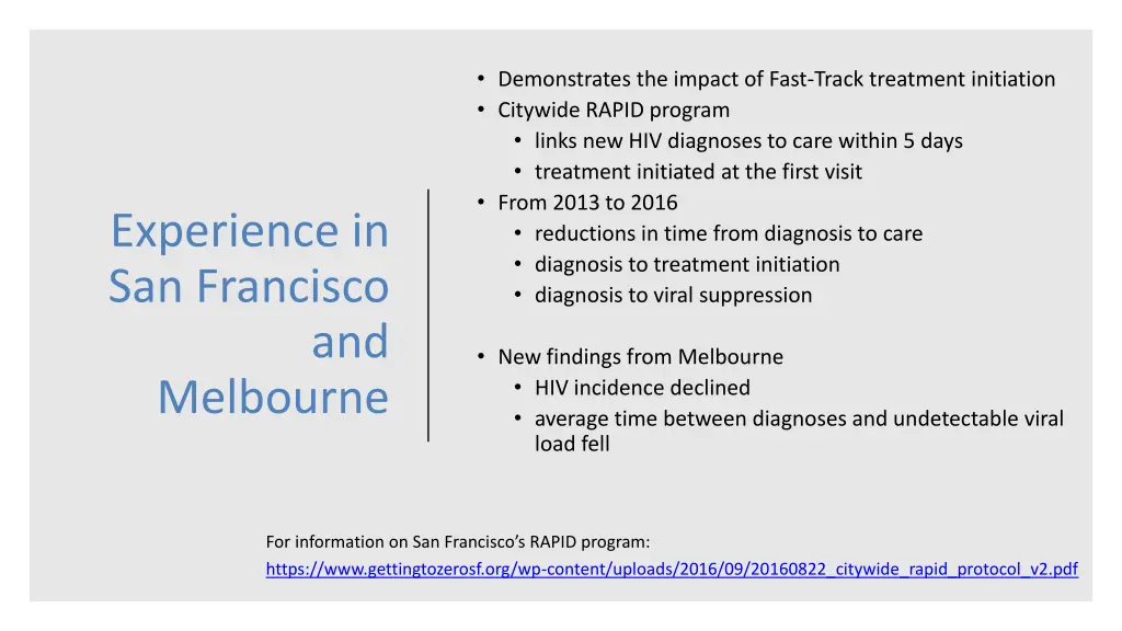 demonstrates the impact of fast track treatment