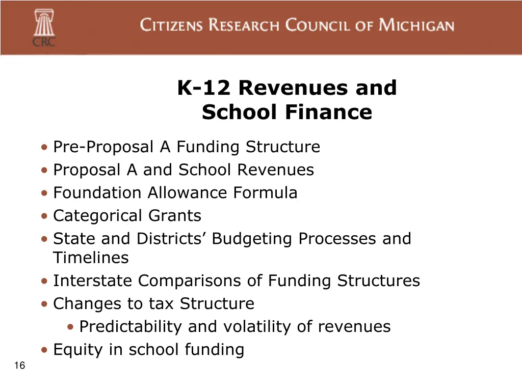 k 12 revenues and school finance