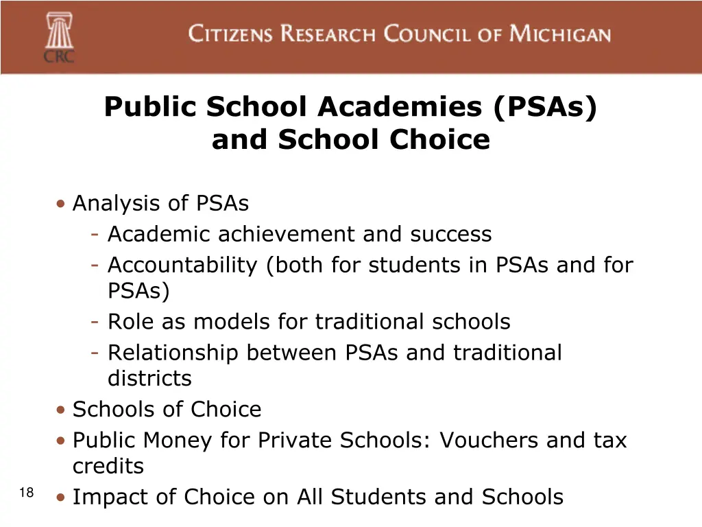 public school academies psas and school choice