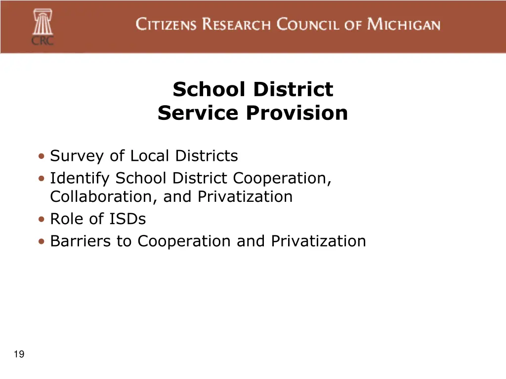 school district service provision