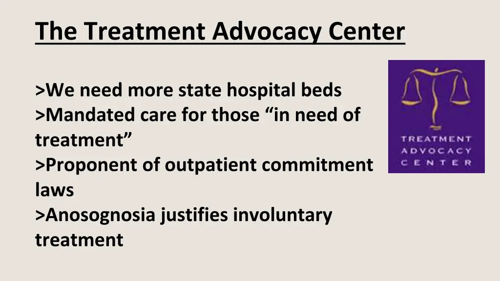 the treatment advocacy center