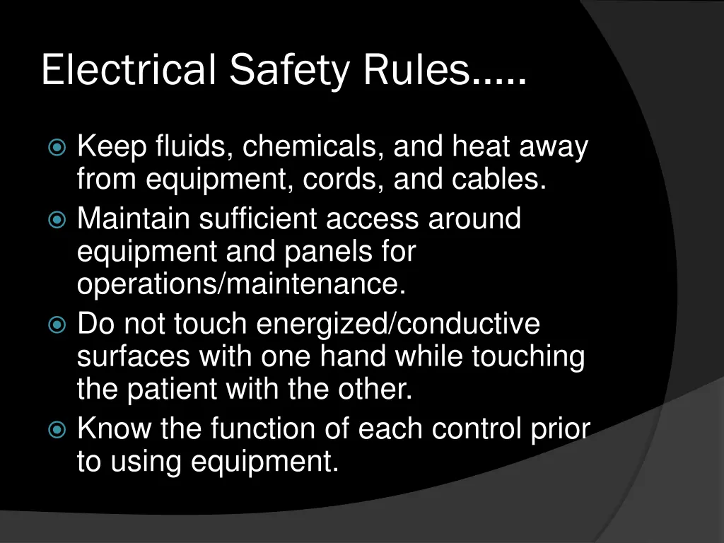 electrical safety rules 1