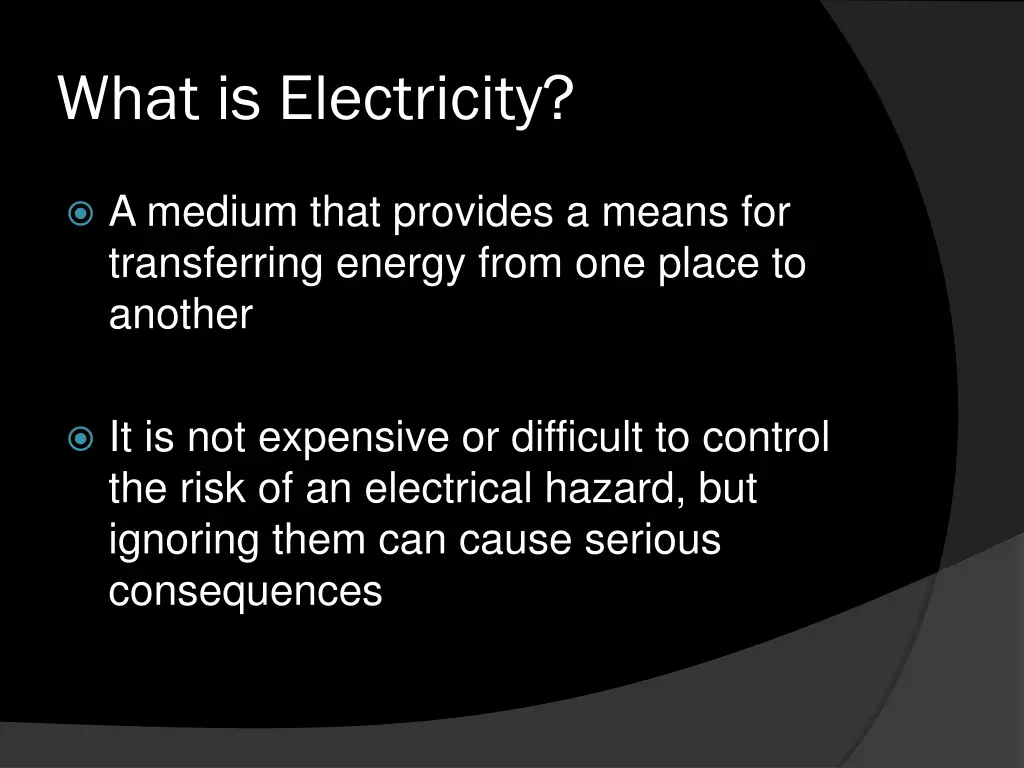 what is electricity