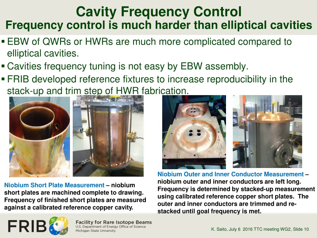 cavity frequency control frequency control