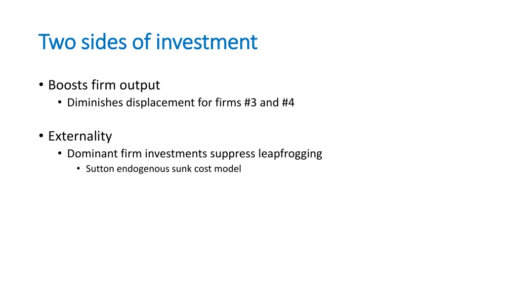 two sides of investment two sides of investment