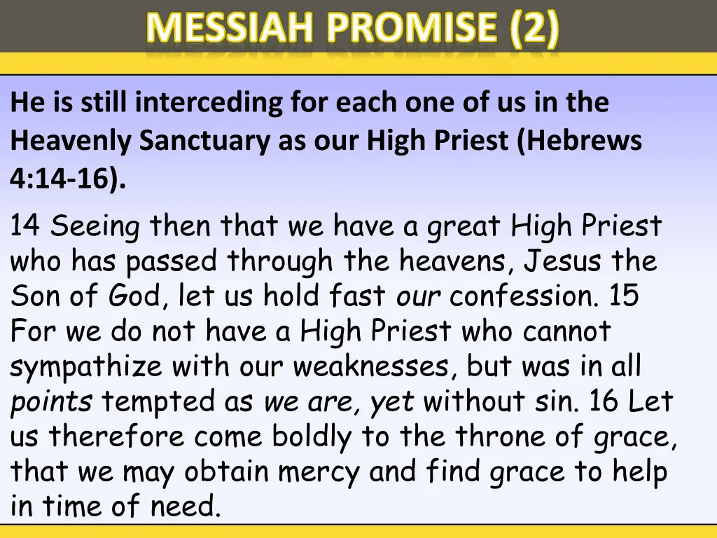 messiah promise 2 1