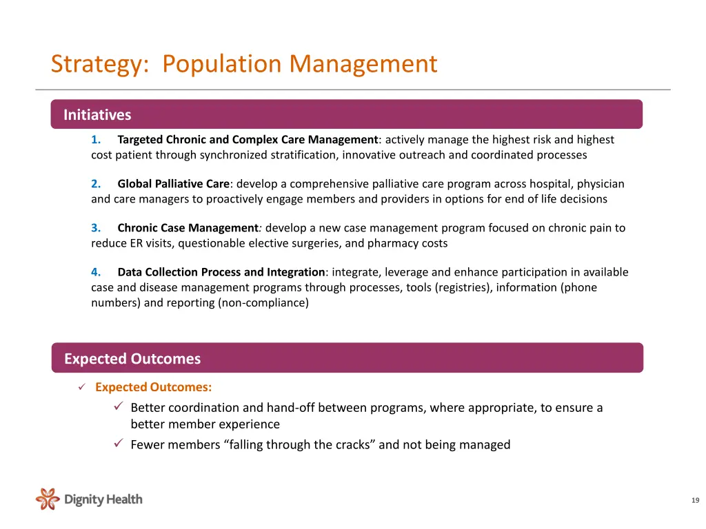 strategy population management