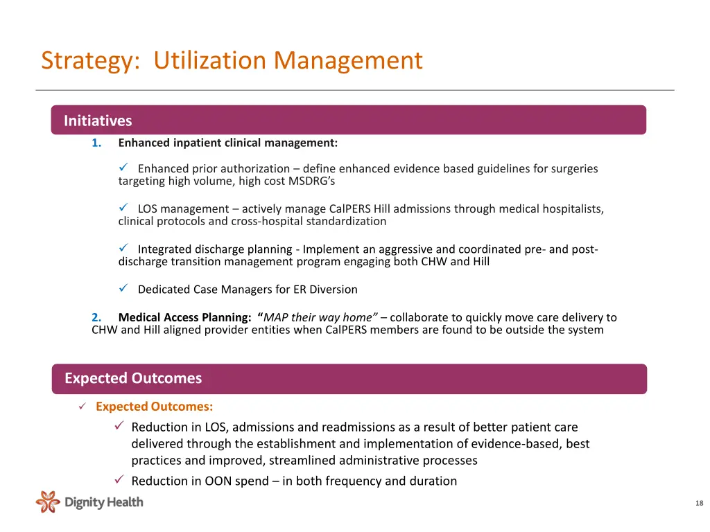 strategy utilization management