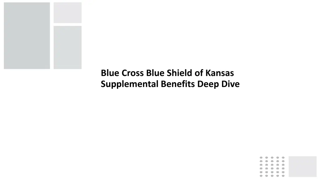 blue cross blue shield of kansas supplemental