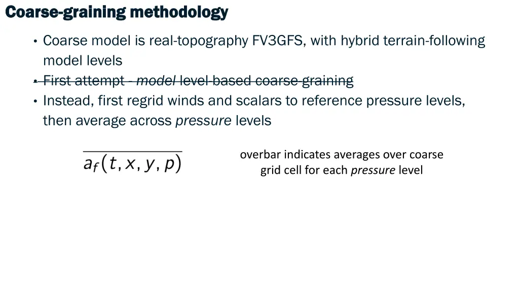 coarse coarse graining methodology graining 6