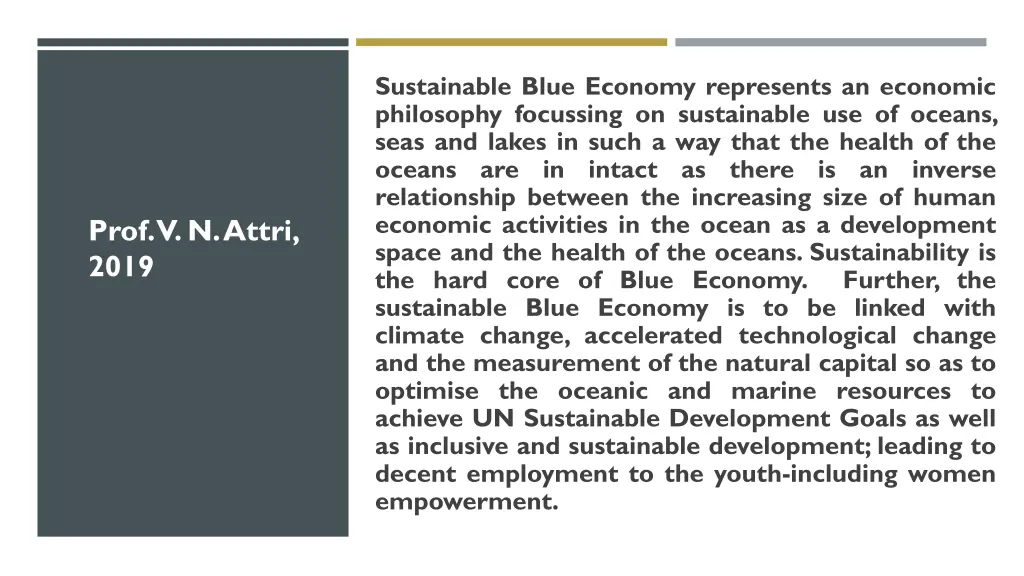 sustainable blue economy represents an economic