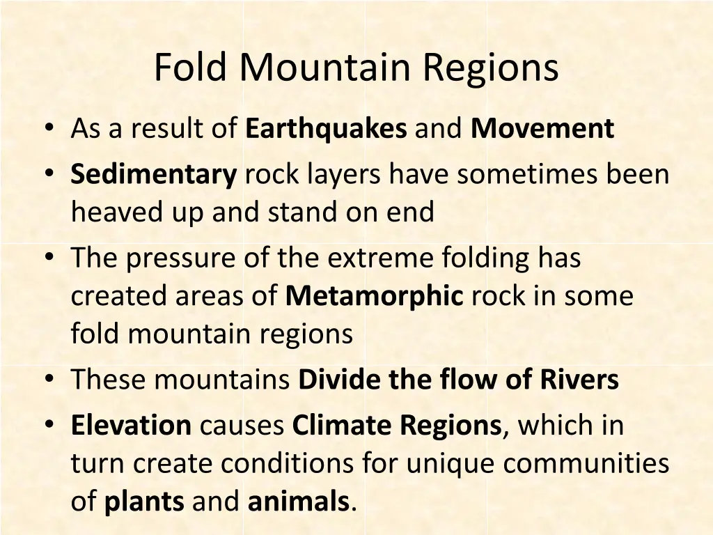 fold mountain regions 1