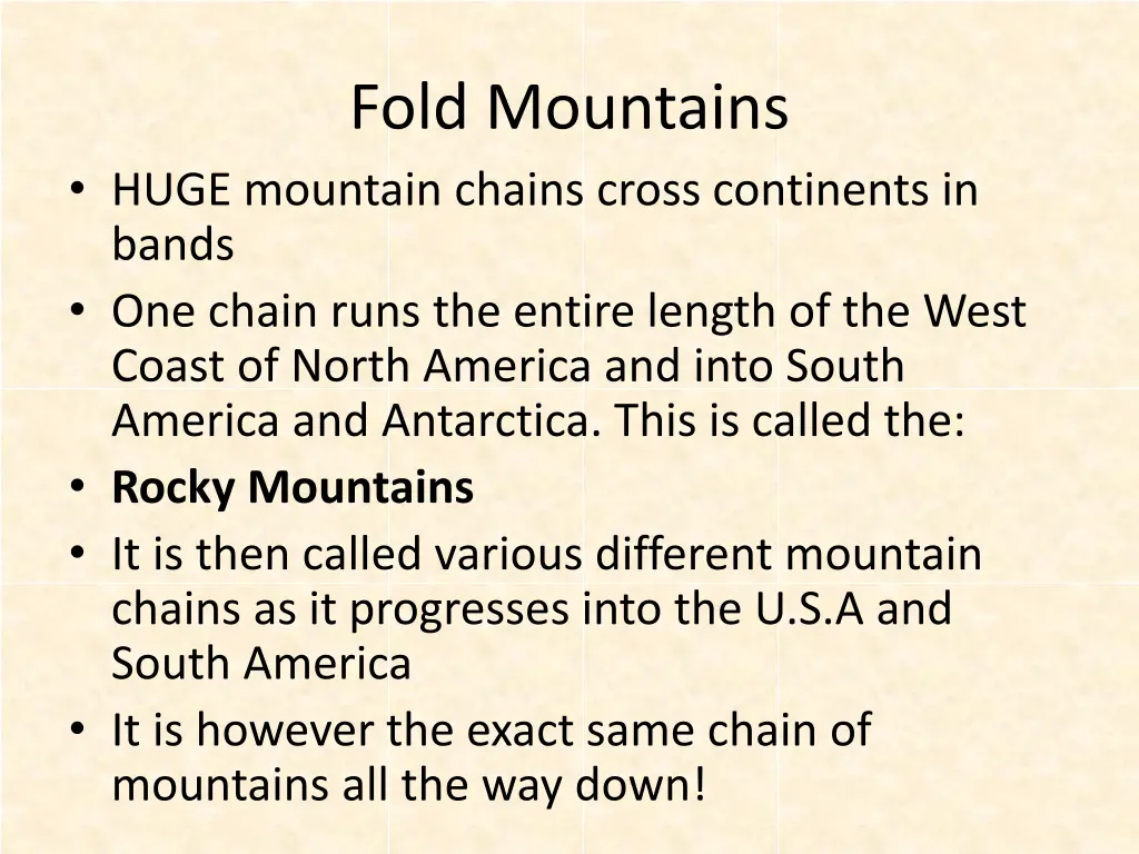 fold mountains