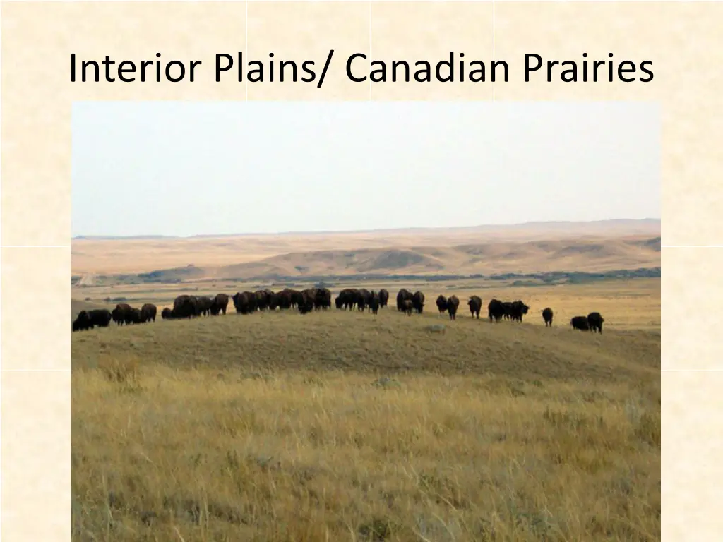 interior plains canadian prairies