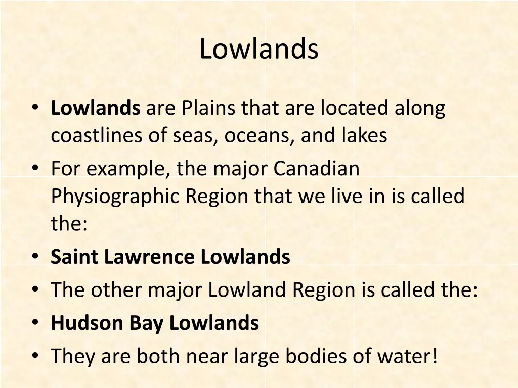 lowlands