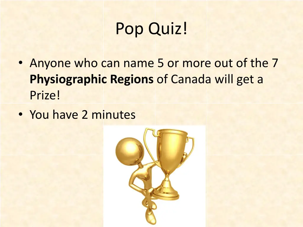 pop quiz