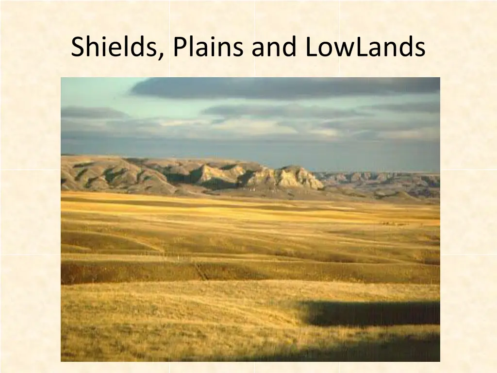 shields plains and lowlands