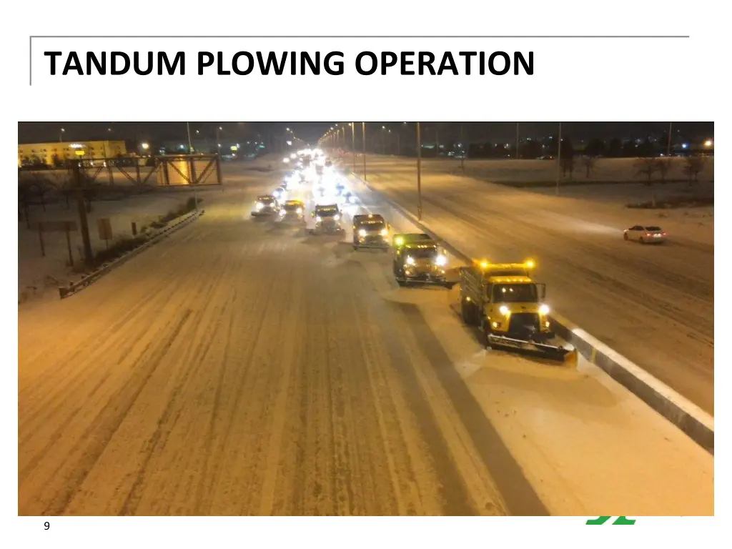 tandum plowing operation