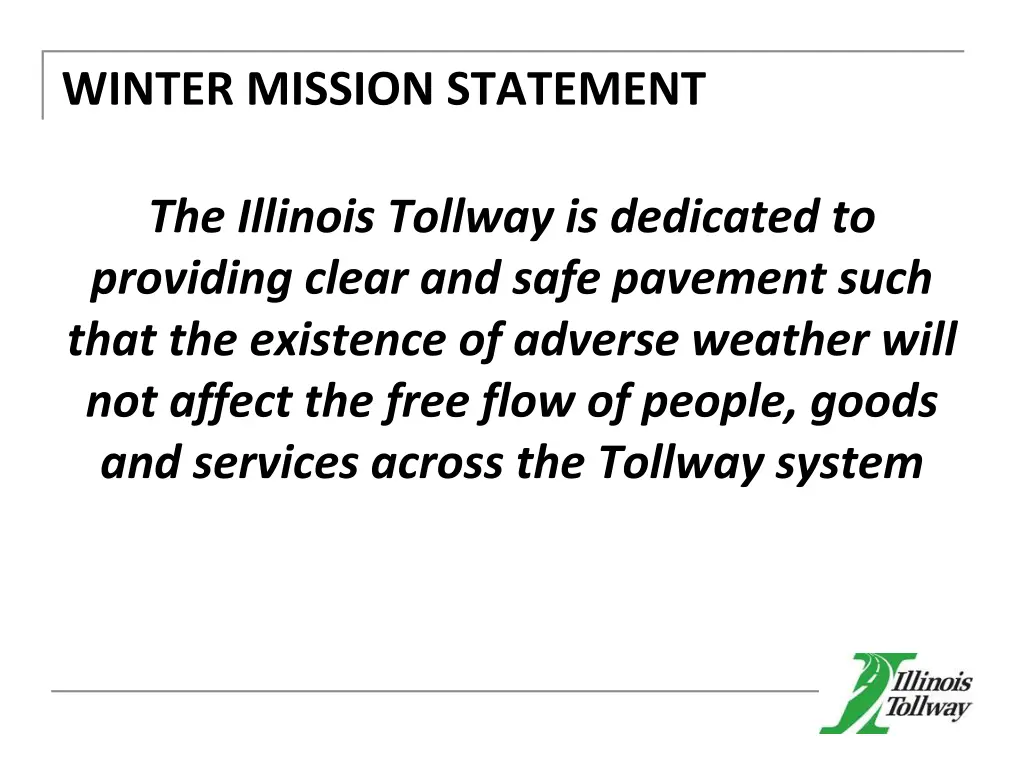 winter mission statement