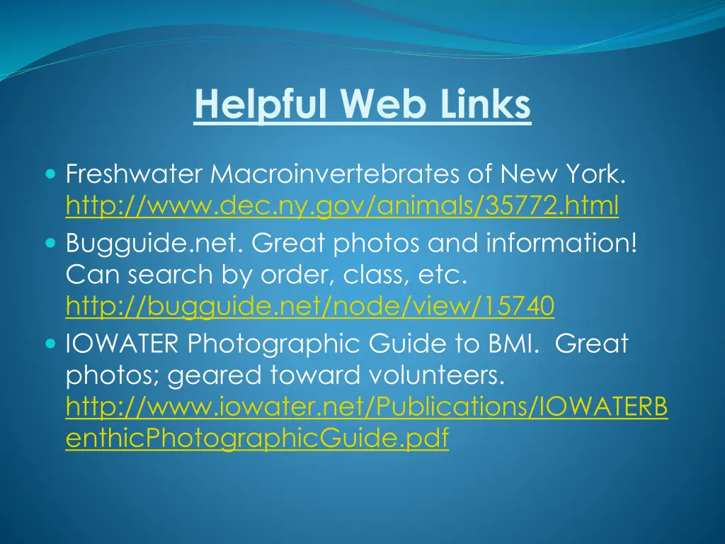 helpful web links