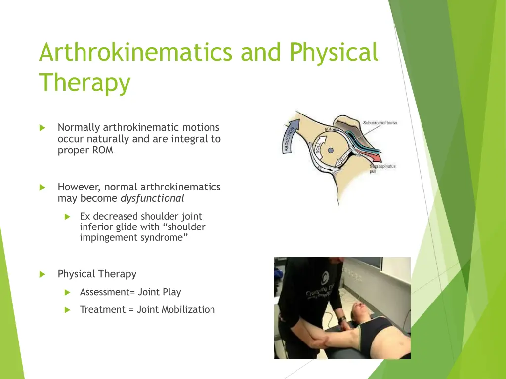 arthrokinematics and physical therapy