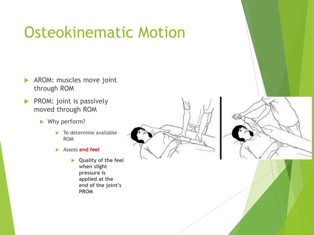 osteokinematic motion