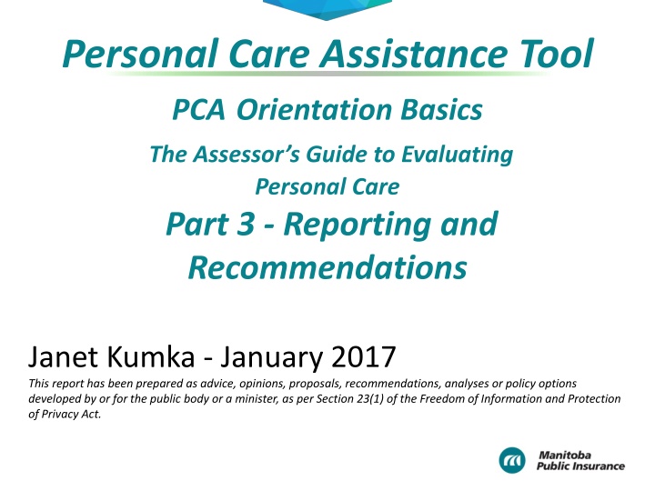 personal care assistance tool