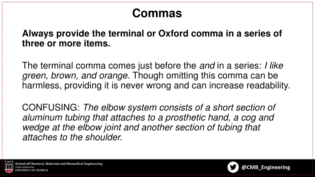 commas 6