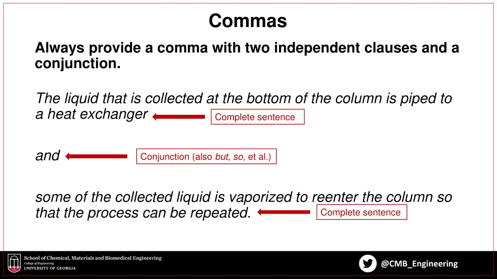 commas