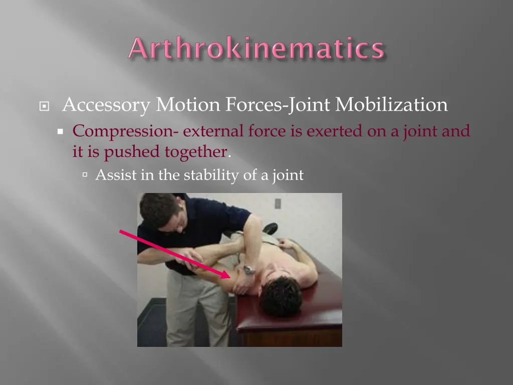 accessory motion forces joint mobilization 1