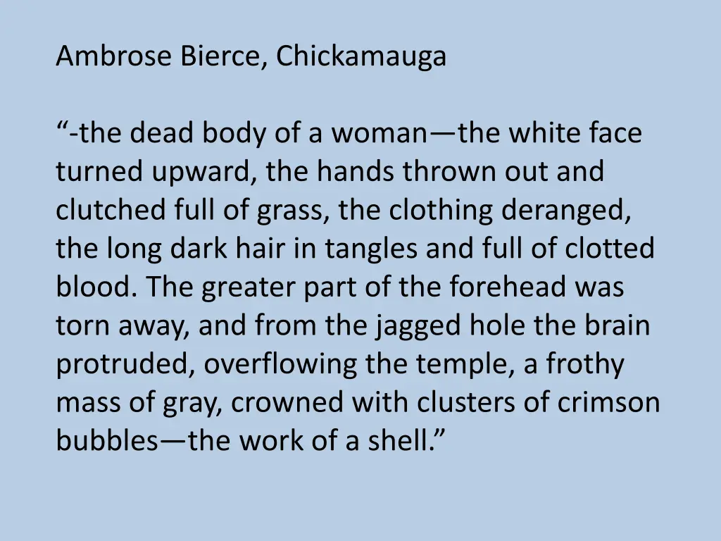 ambrose bierce chickamauga