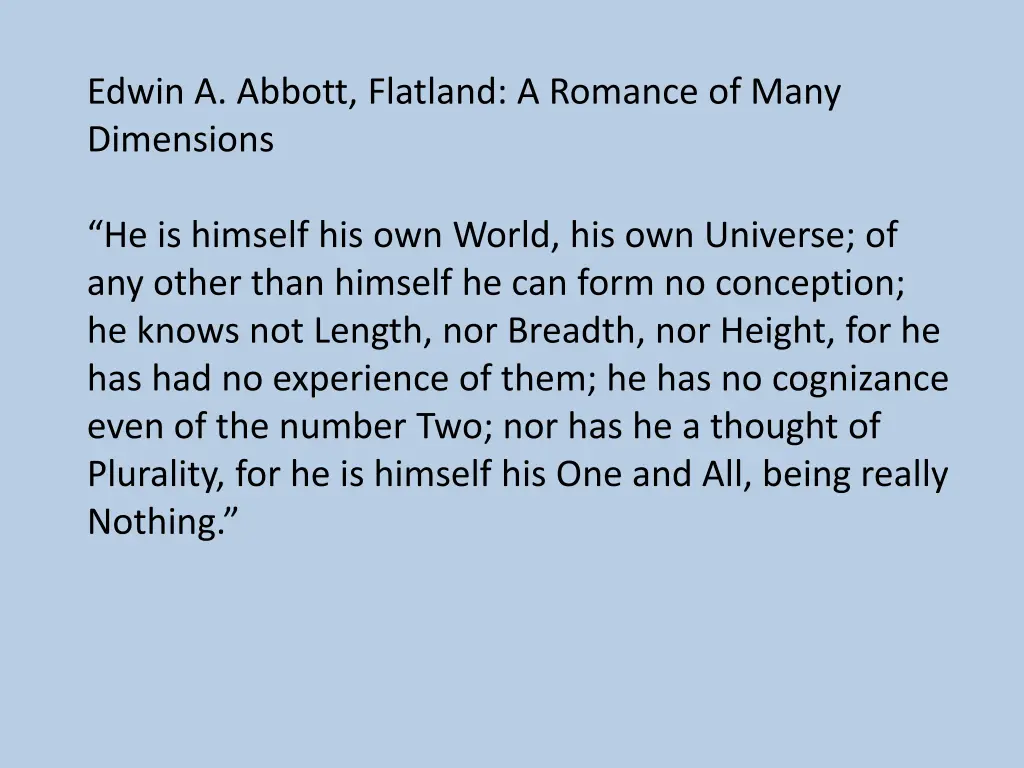 edwin a abbott flatland a romance of many