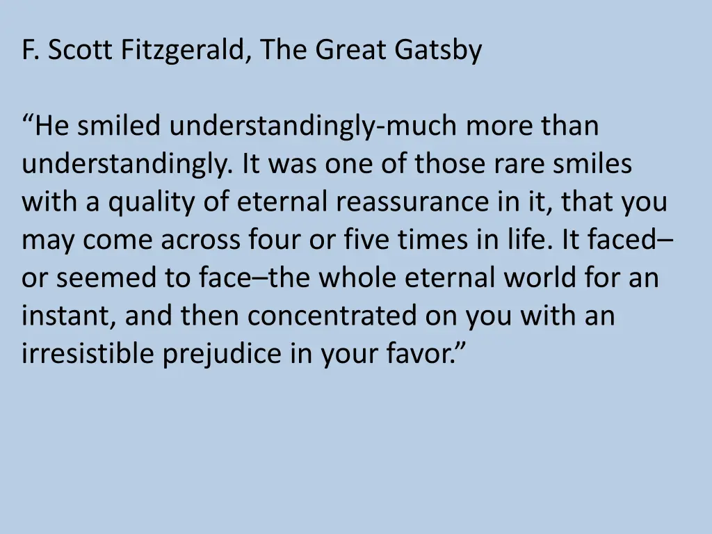 f scott fitzgerald the great gatsby