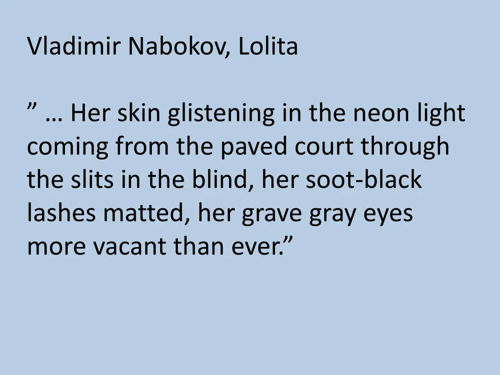 vladimir nabokov lolita