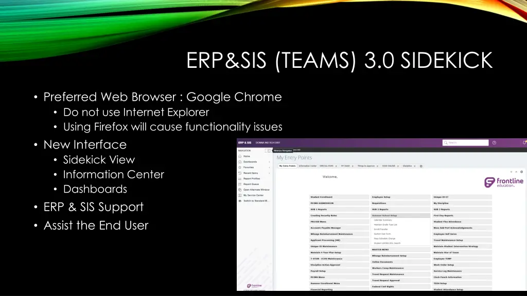 erp sis teams 3 0 sidekick