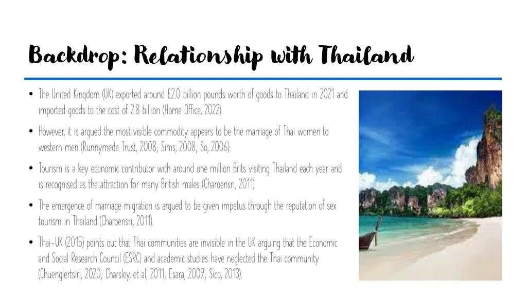 backdrop relationship with thailand