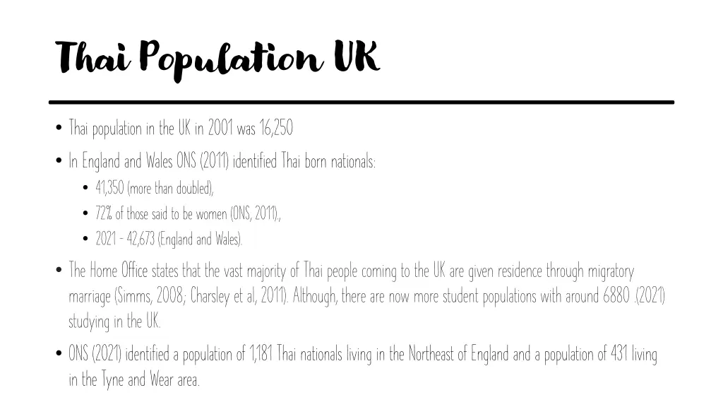 thai population uk