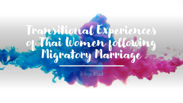 transitional experiences of thai women following