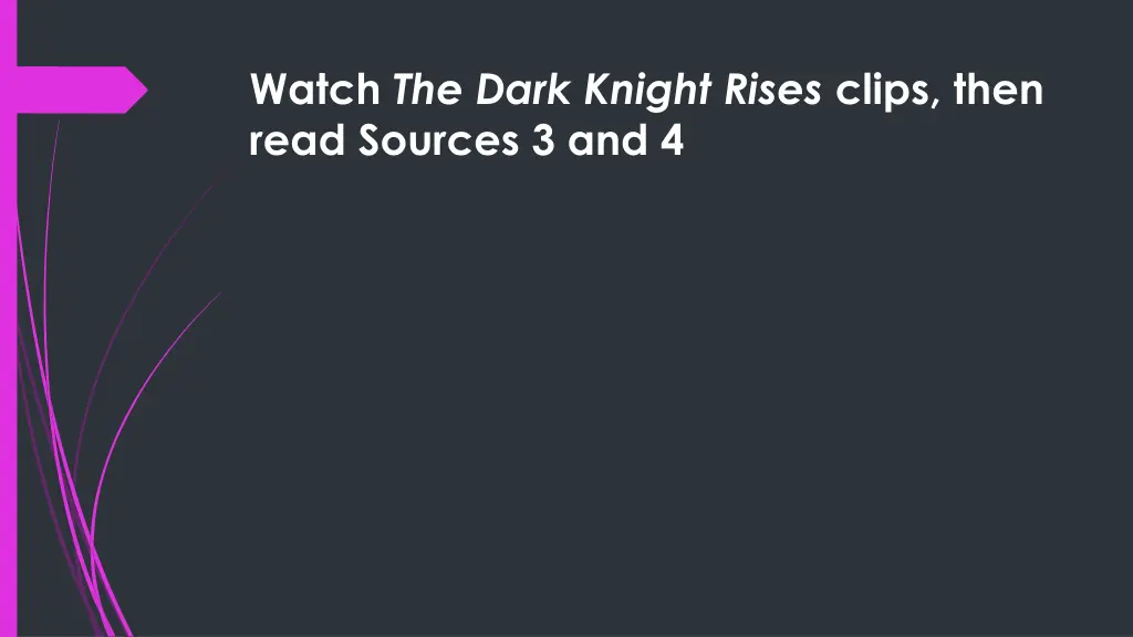 watch the dark knight rises clips then read