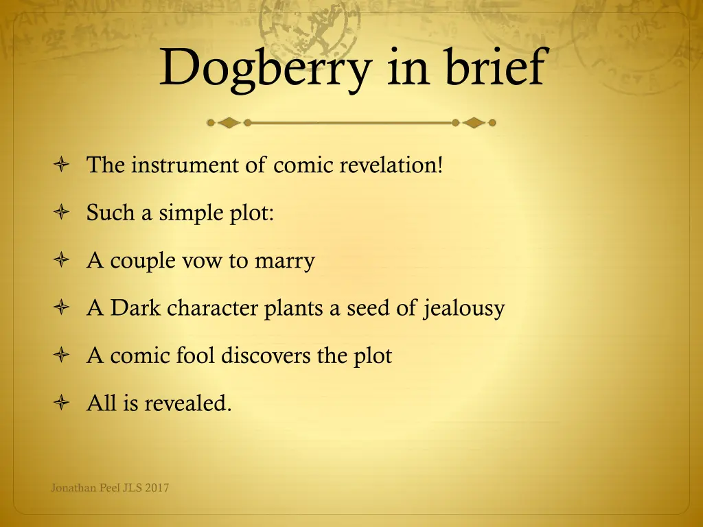 dogberry in brief