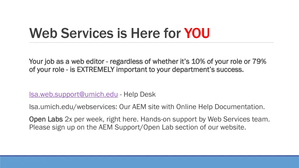 web services is here for you