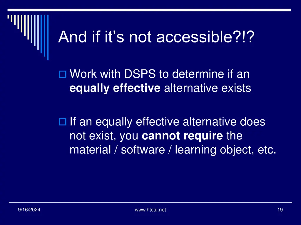 and if it s not accessible