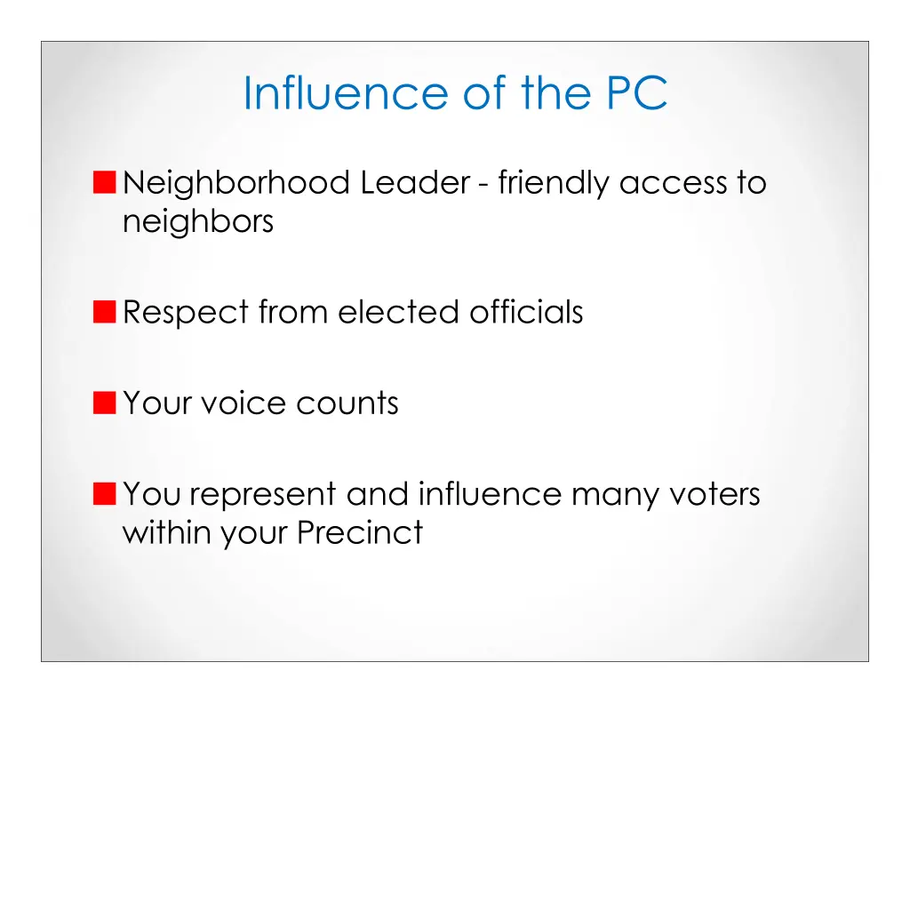 influence of the pc