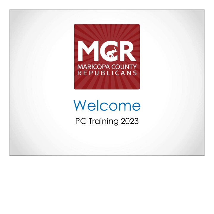 welcome pc training 2023